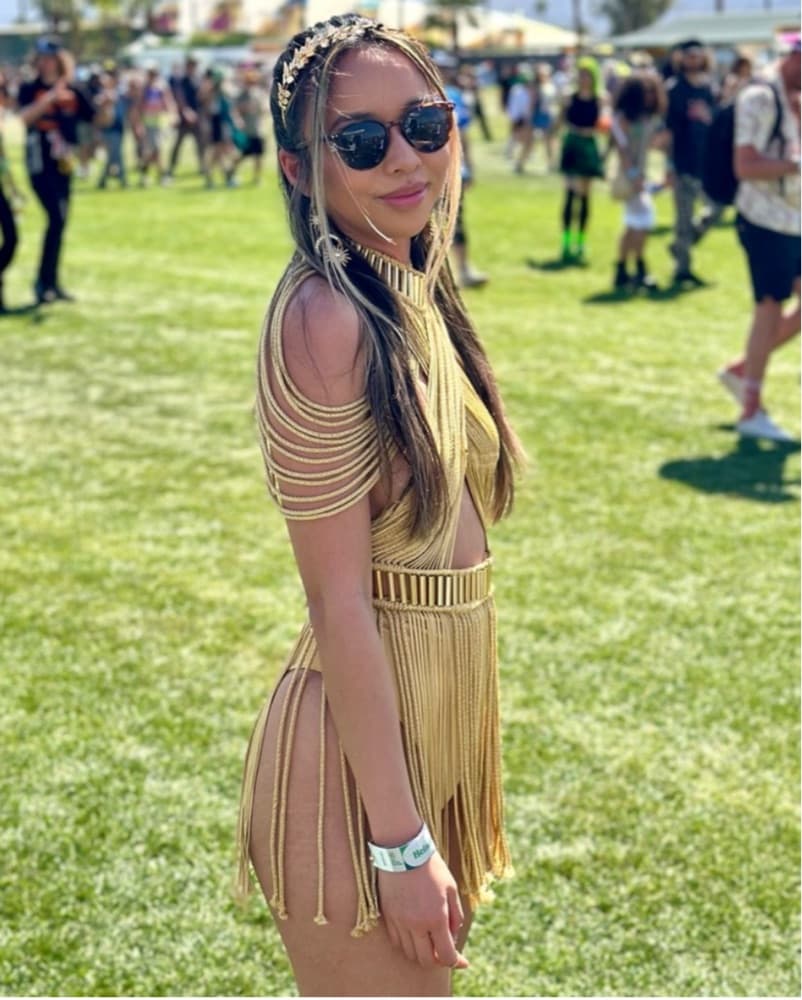 $750 Denisse M Vera Luxe burning man Solstice Dress S/M - Image 6