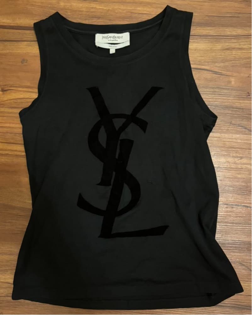 Ysl Vintage Logo Tank Top - Image 1