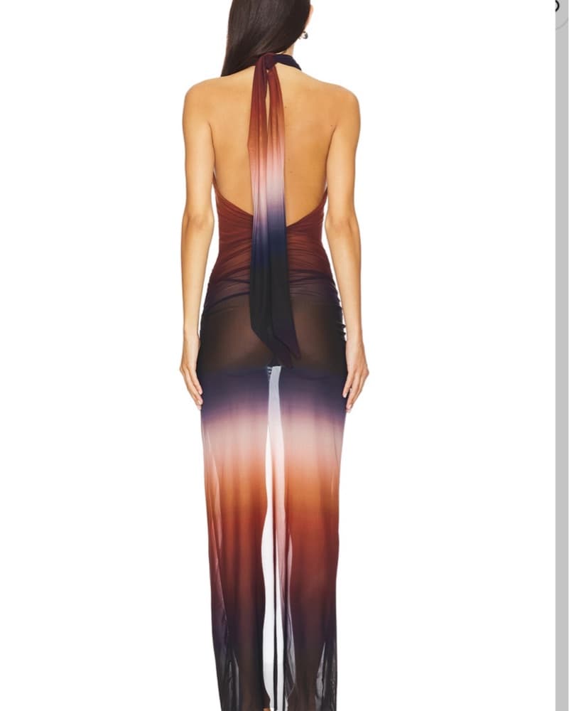 Knotted Halterneck Maxi  - Image 3
