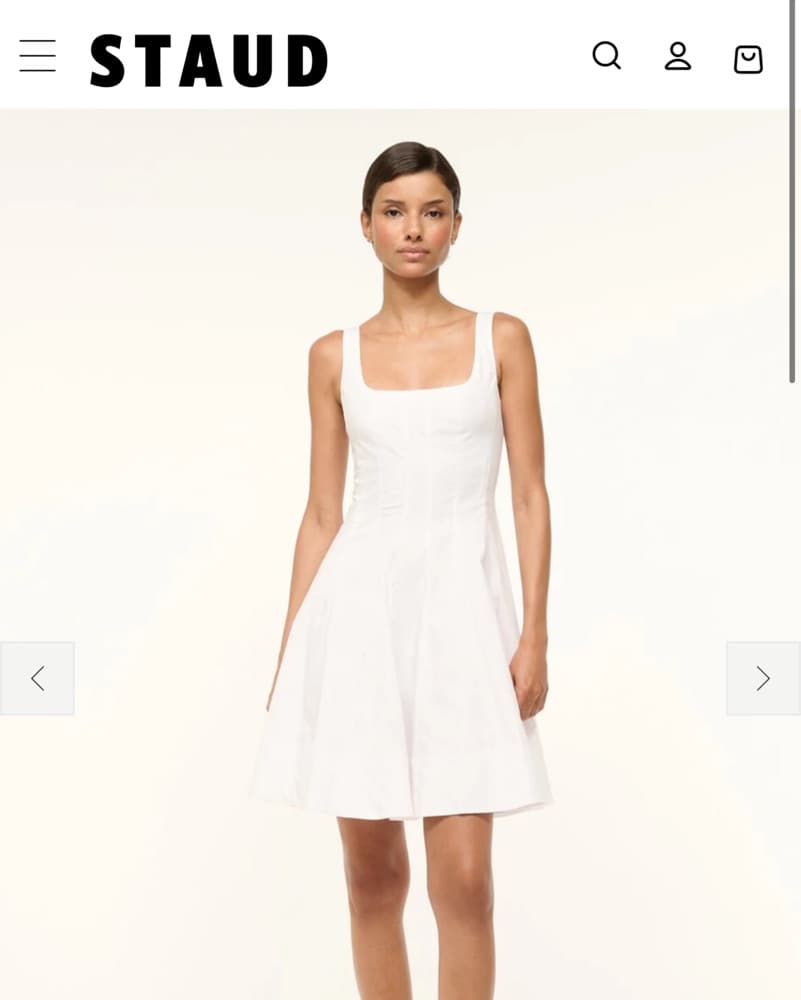 Mini Wells Dress White - Image 1