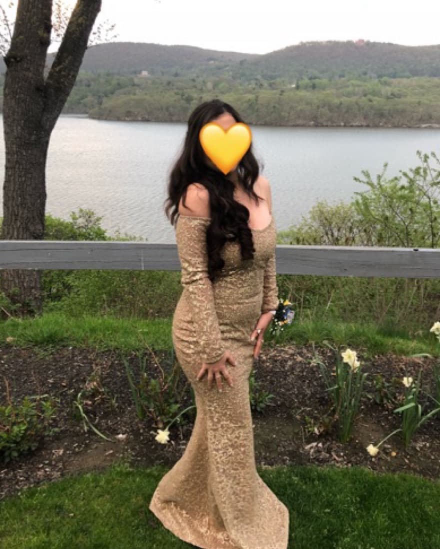 Gold Alamour The Label Formal Dress - Image 2