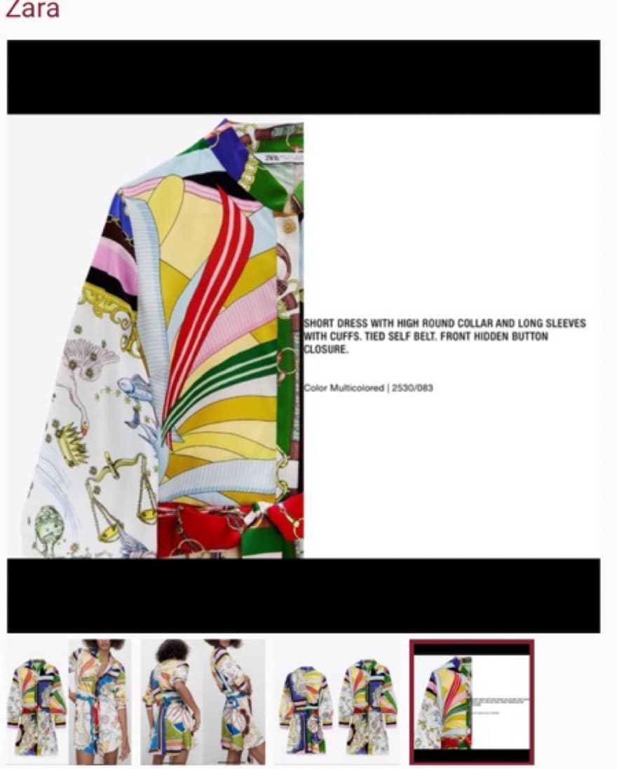 Multi Printed Mini Dress - Image 5