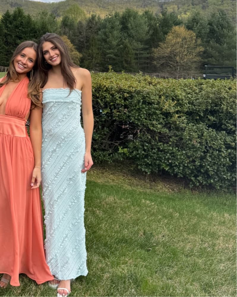 Endless Rose STRAPLESS RUFFLED MAXI DRES - Image 1