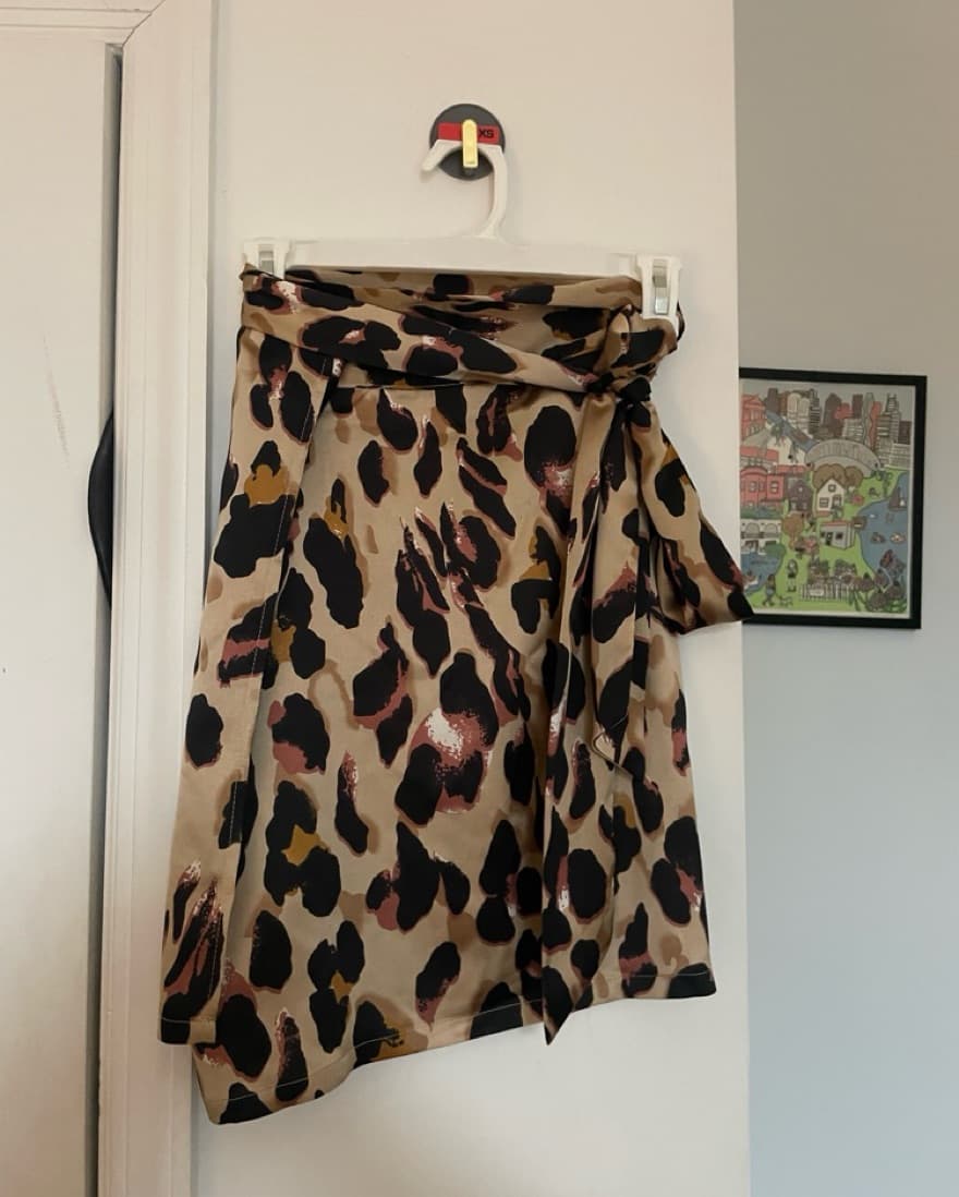 Leopard Mini Jaspre Wrap Skirt - Cheetah - Image 3
