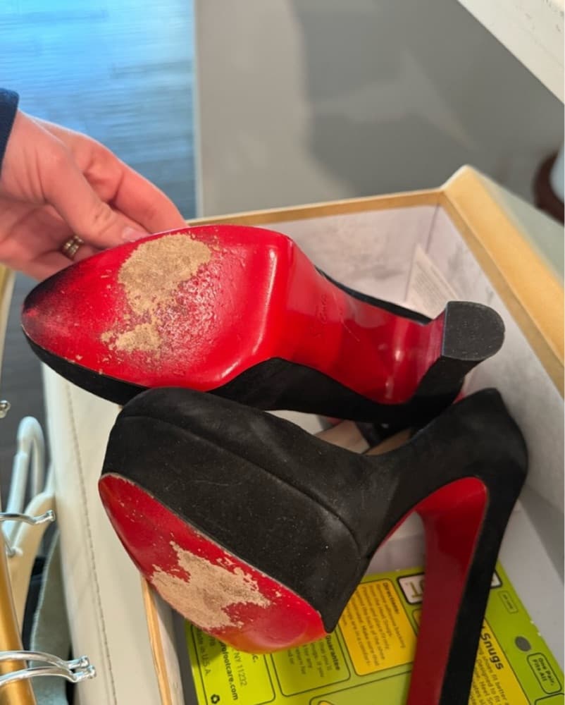 Christian 👠 Louboutin Bibi Black Suede - Image 5