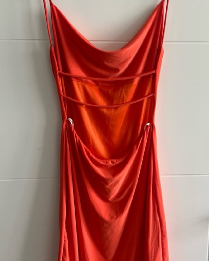 Short Orange mini Dress - Image 2