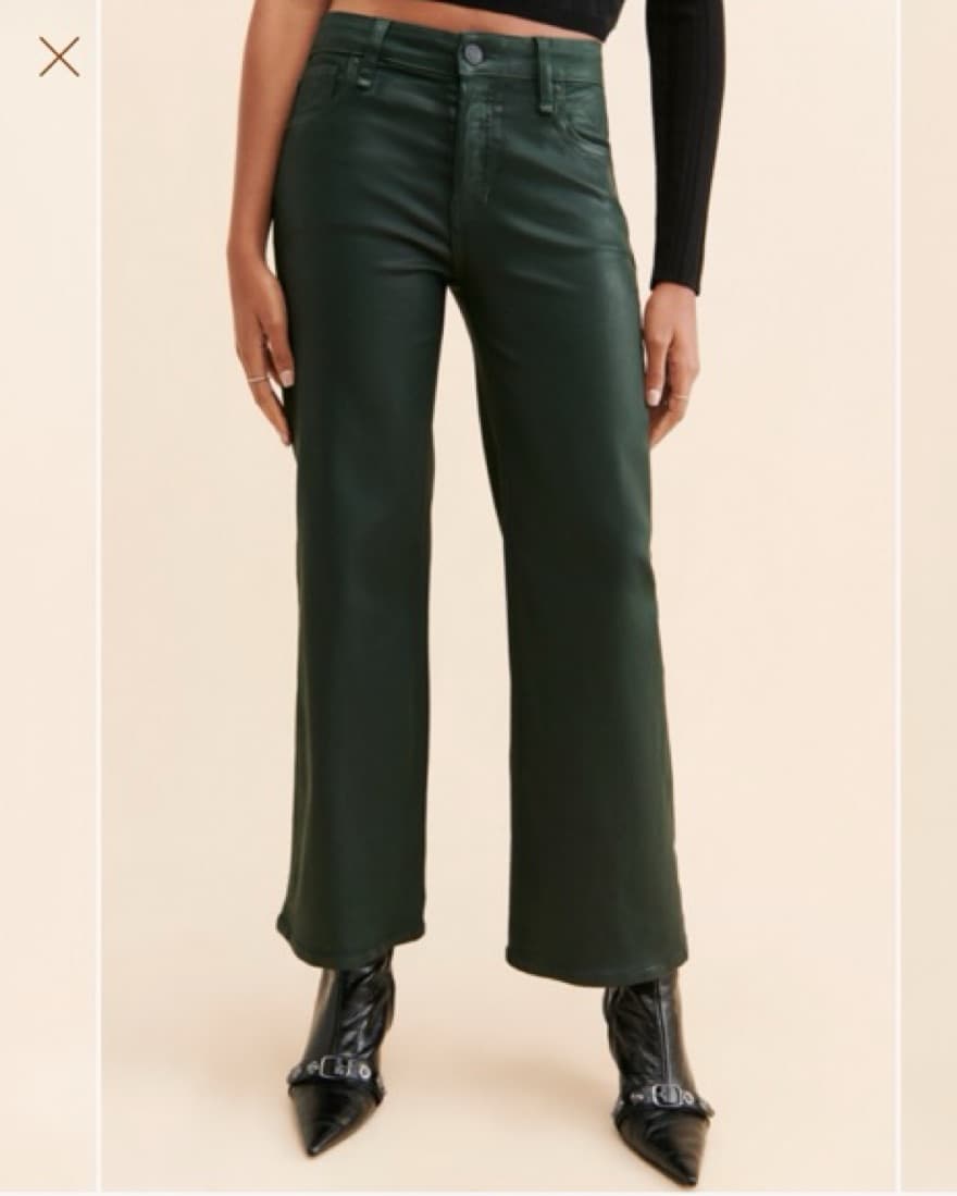 Hudson Jeans: Olive Green Coated Jeans - Image 3