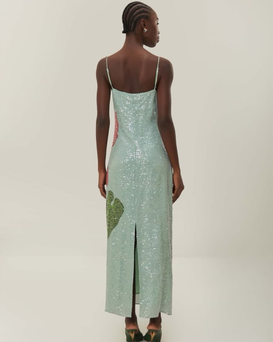 Farm Rio Sparkle Slip Dress - Image 2