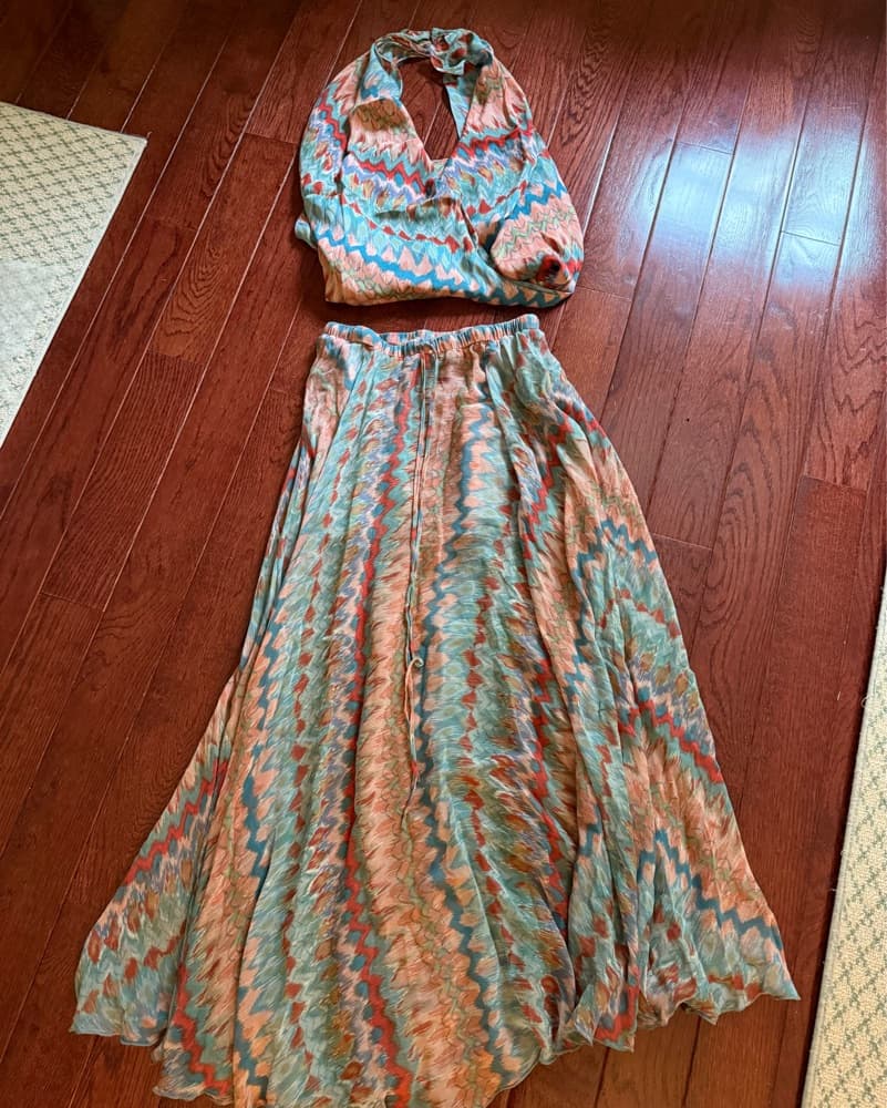 Haute Hippie Vintage Halter Skirt Set - Image 3