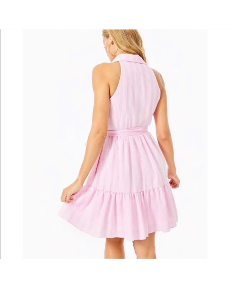 Pink Trisha Halter Dress - Image 4