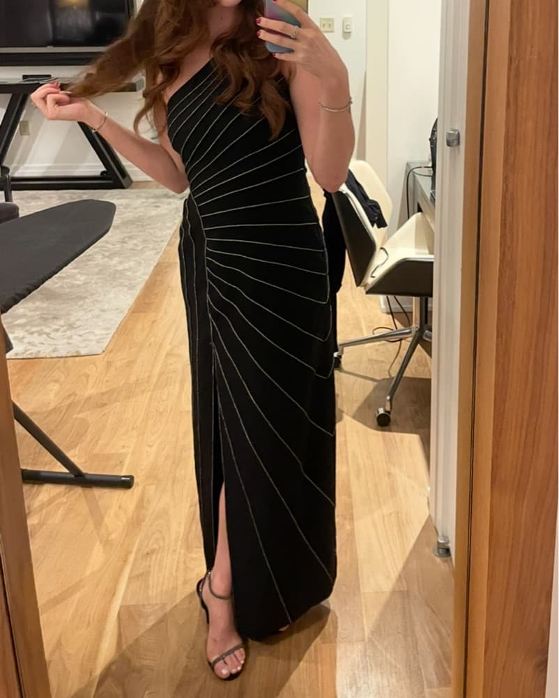 Halston One-Shoulder Gown - Image 2