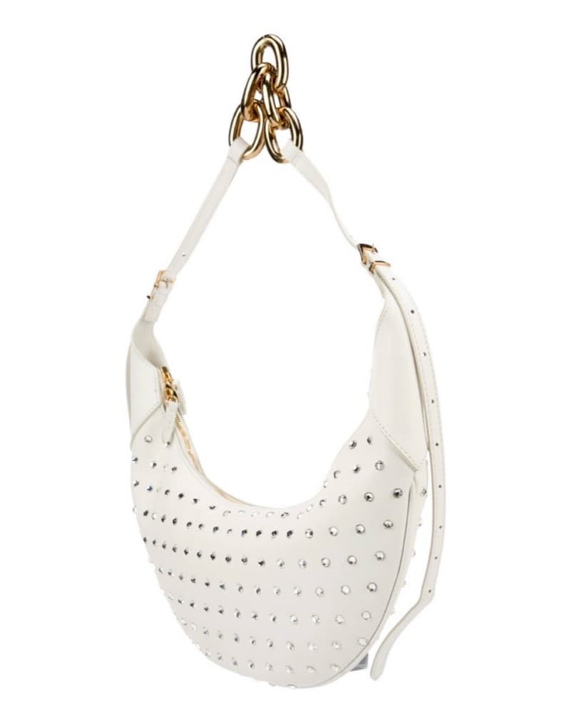Khaite ‘Alessia’ Rhinestone Shoulder Bag - Image 5