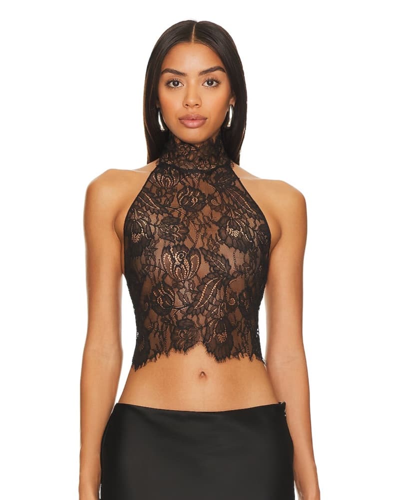 Retrofete Lace Halter Top  - Image 3