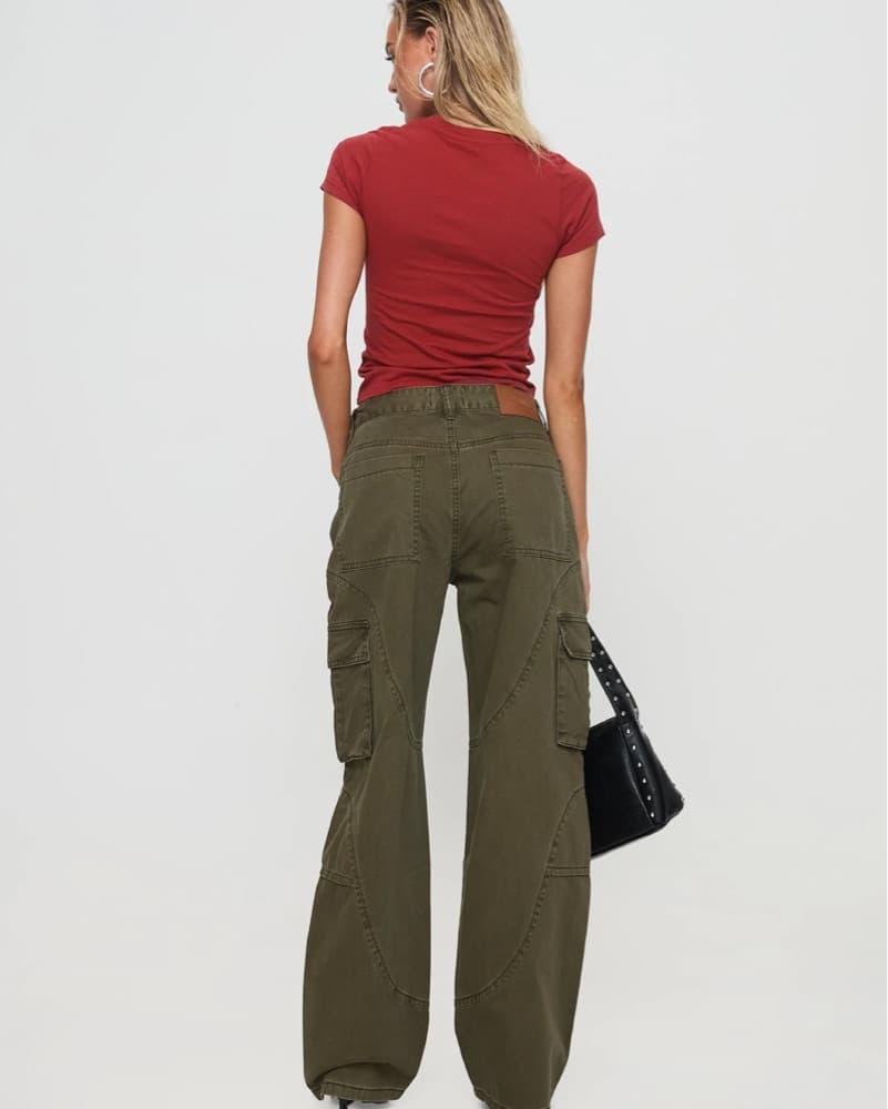 Green Cargo Jeans - Image 4