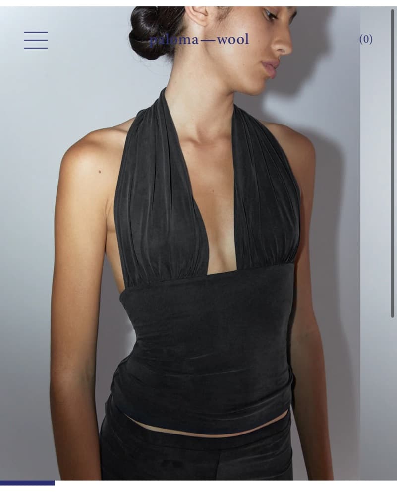 Paloma Wool Mopit Top Black - Image 2