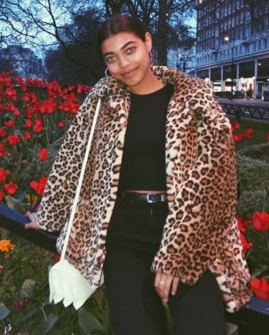 Oversized Leopard Fur Coat - Image 1