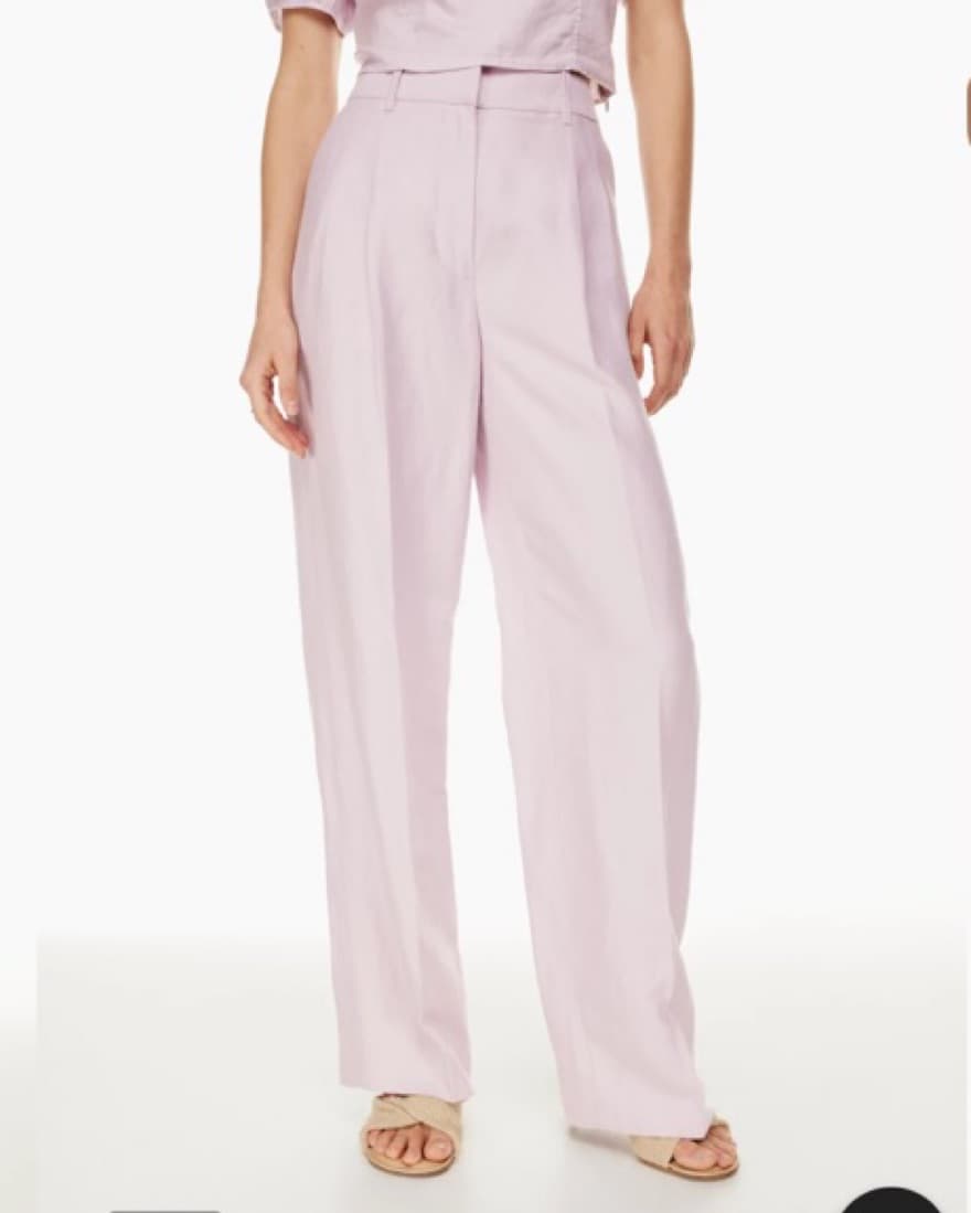 Effortless linen pant - Cloudy Lilac - Image 2