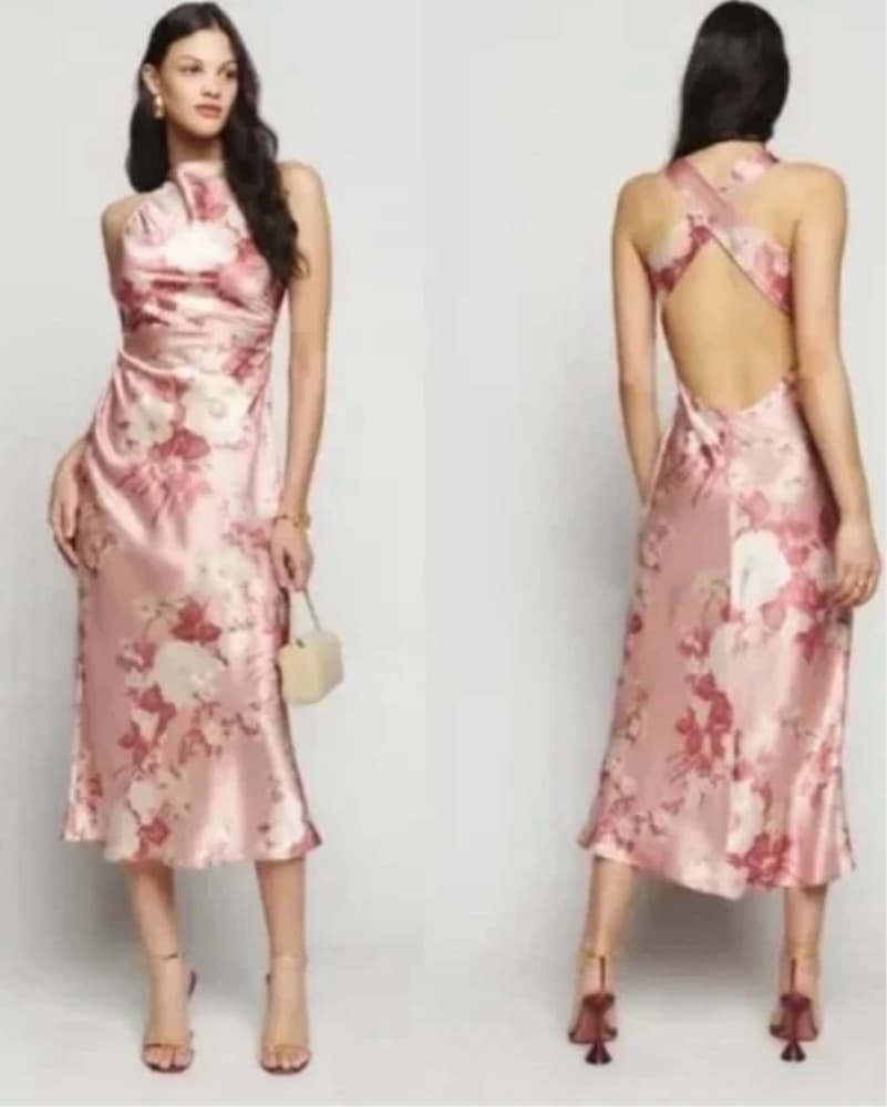Reformation Floral Wedding Guest Dress - Image 2