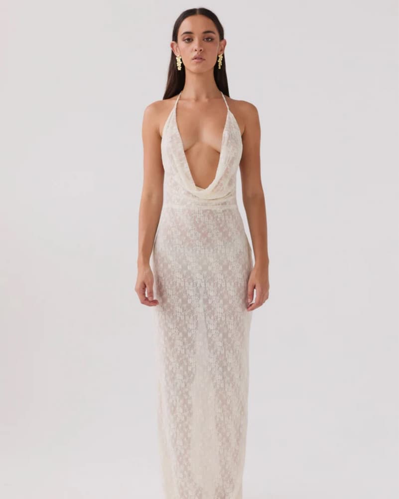Peppermayo Lace Maxi Dress - Image 2
