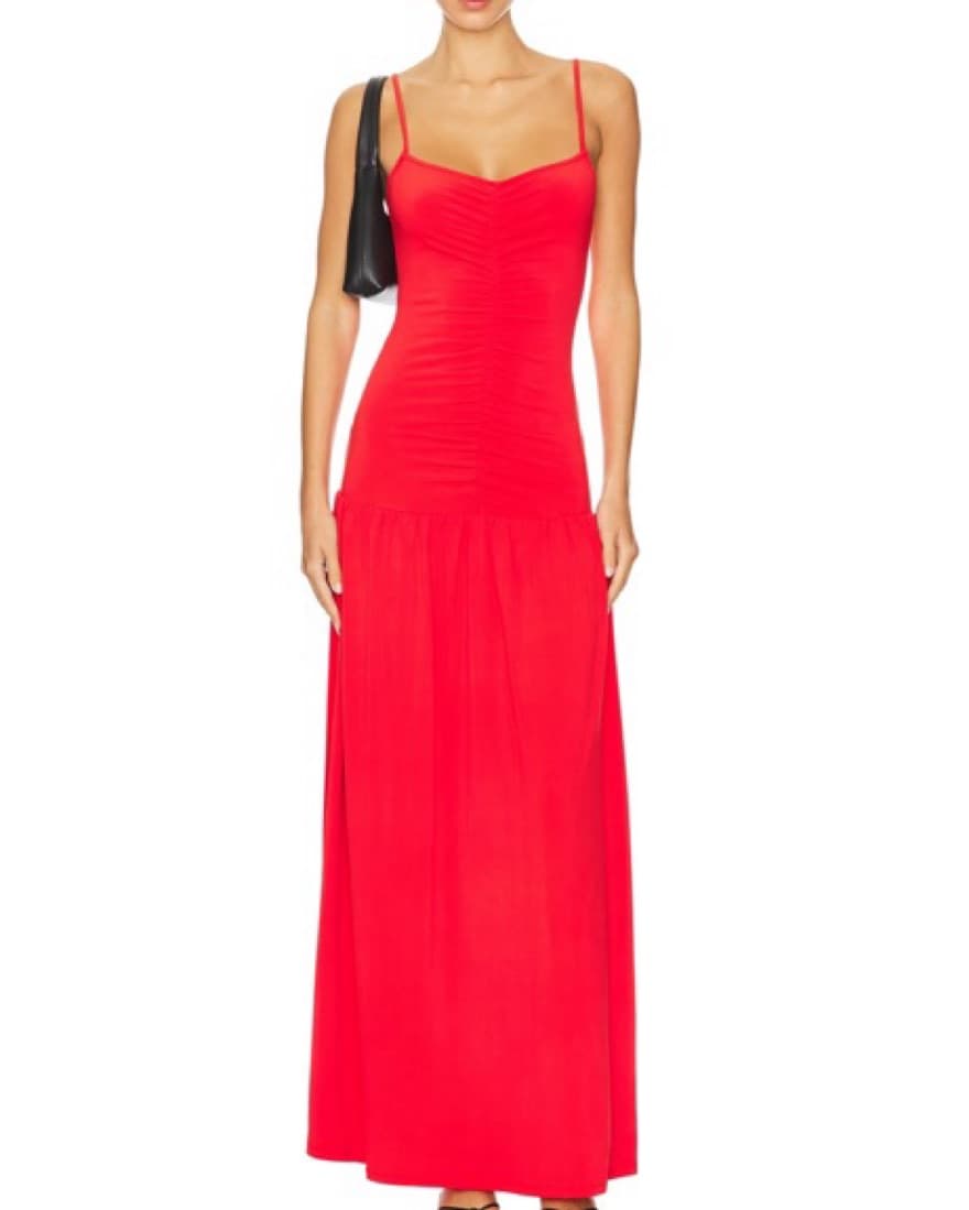 We Wore What Ruched Front Scoop Dress - Image 4