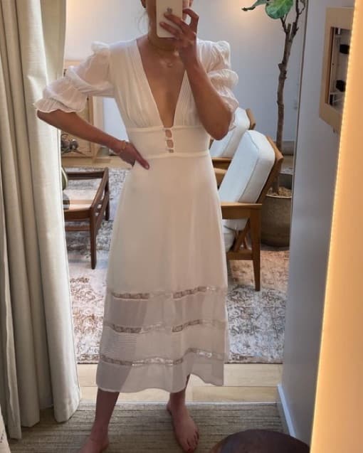 Reformation White Dress  - Image 3