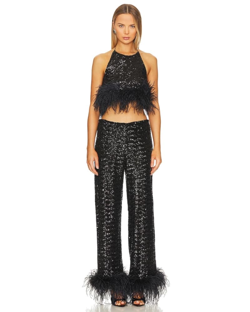 Oseree Sequin Feather Set Studio 54 - Image 1