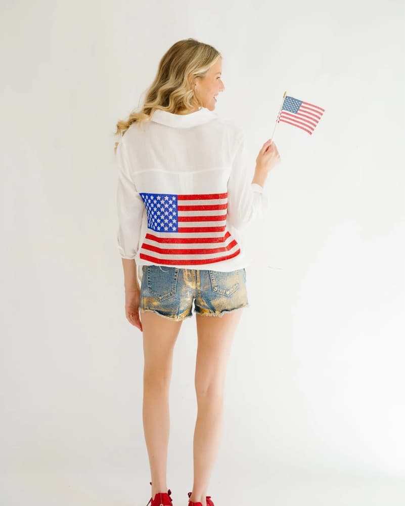 Judith March American White Button Down - Image 1