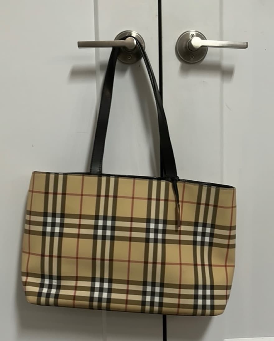 Burberry Nova Check Tote - Image 1