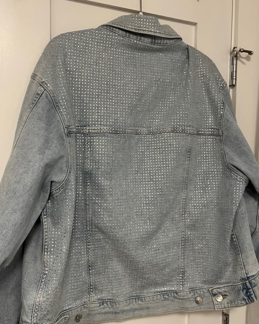 Simkhai Crystal Embellished Denim Jacket - Image 6