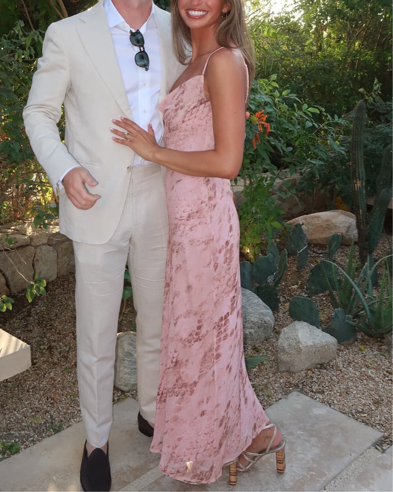 REVOLVE Skin Maxi Dress in Pink Snake  - Image 3