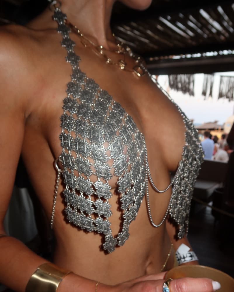 Hand Made chain Bra - Image 1