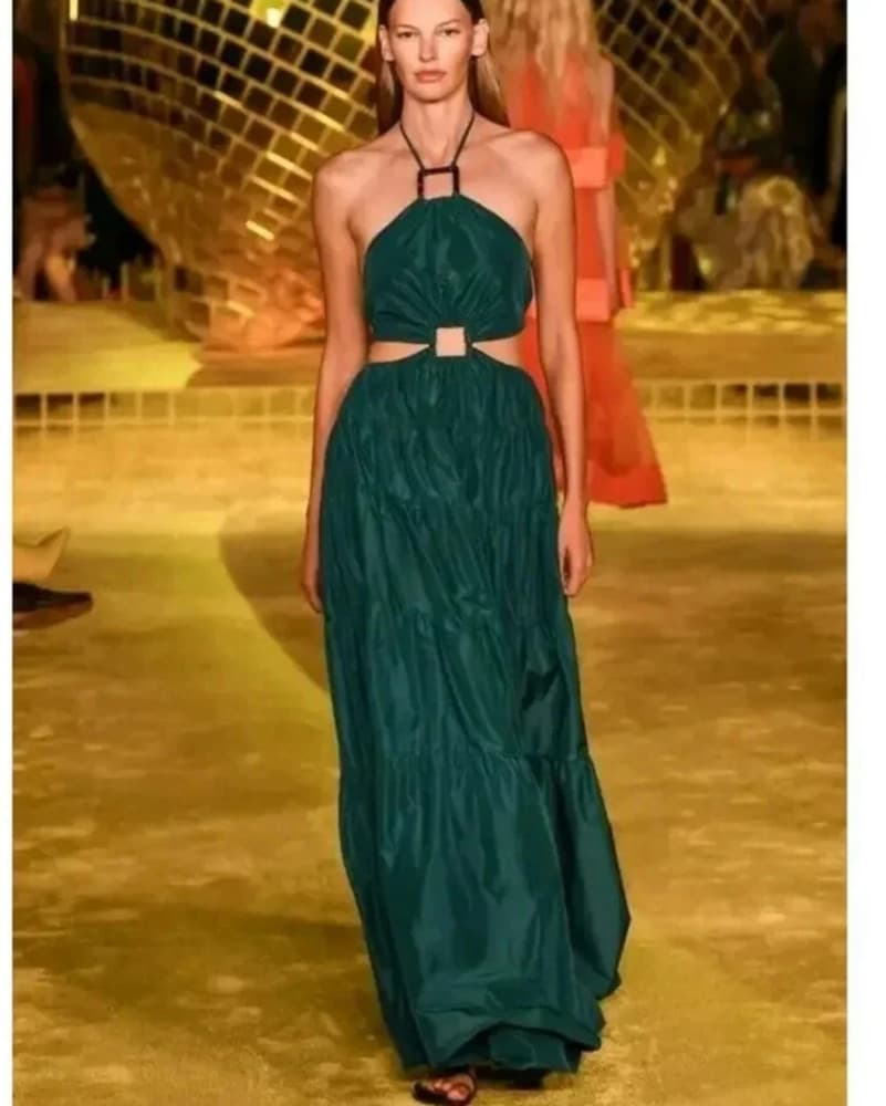 Staud dome dress Teal - Image 1