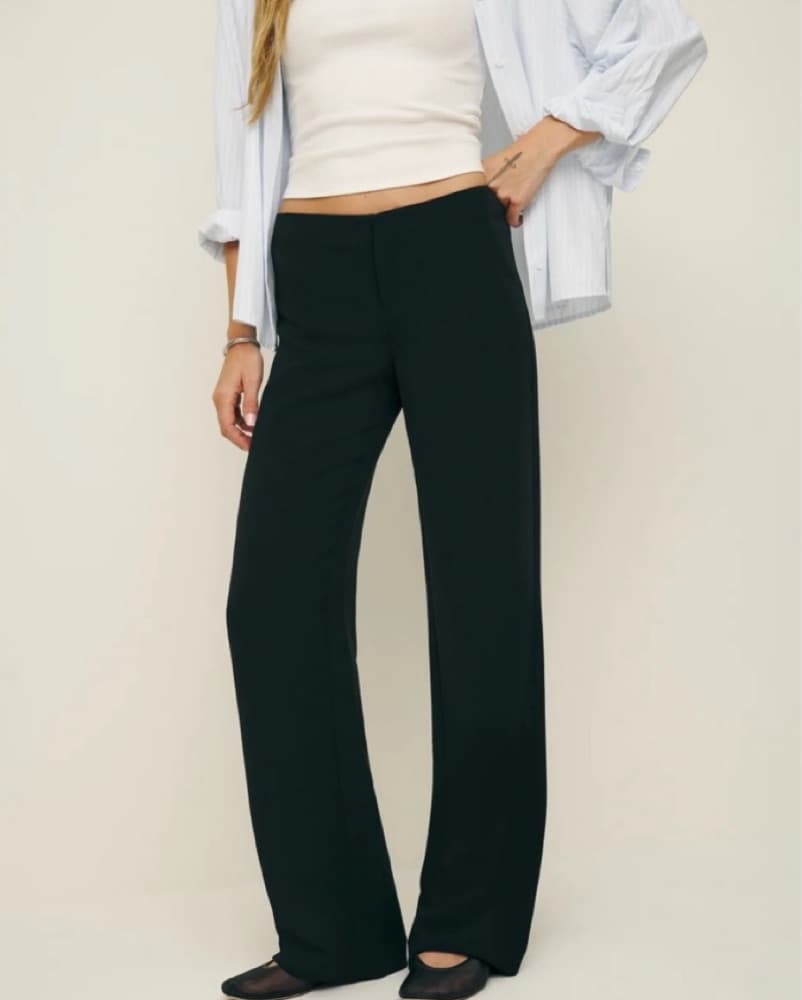 Reformation Vida Pants In Black - Image 1
