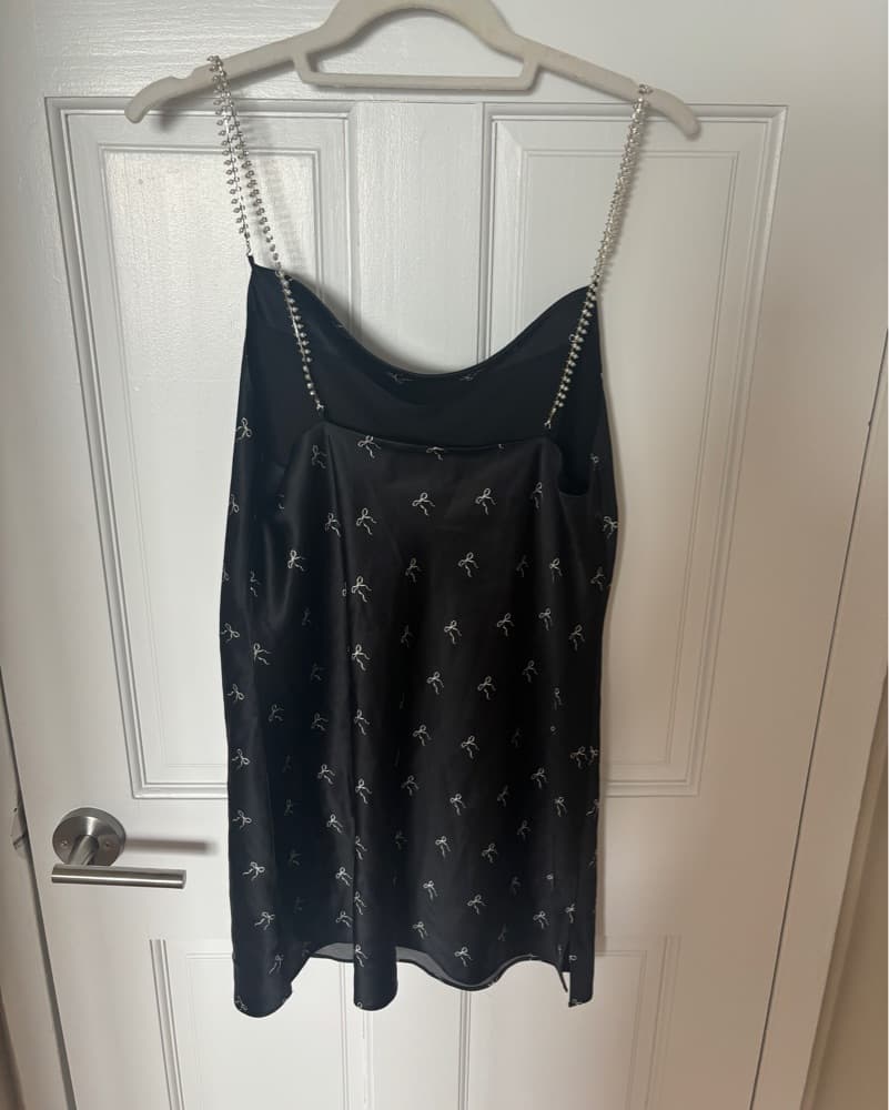 Vingtage Cami NYC black slip dress - Image 2