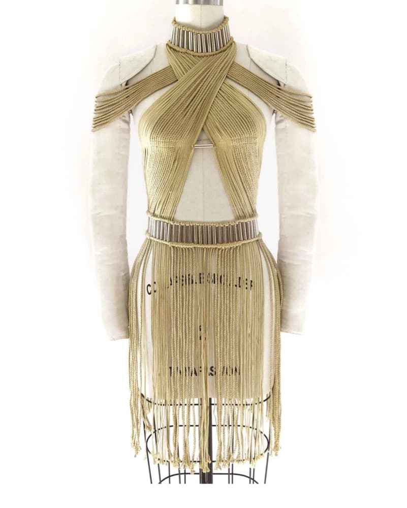 $750 Denisse M Vera Luxe burning man Solstice Dress S/M - Image 4