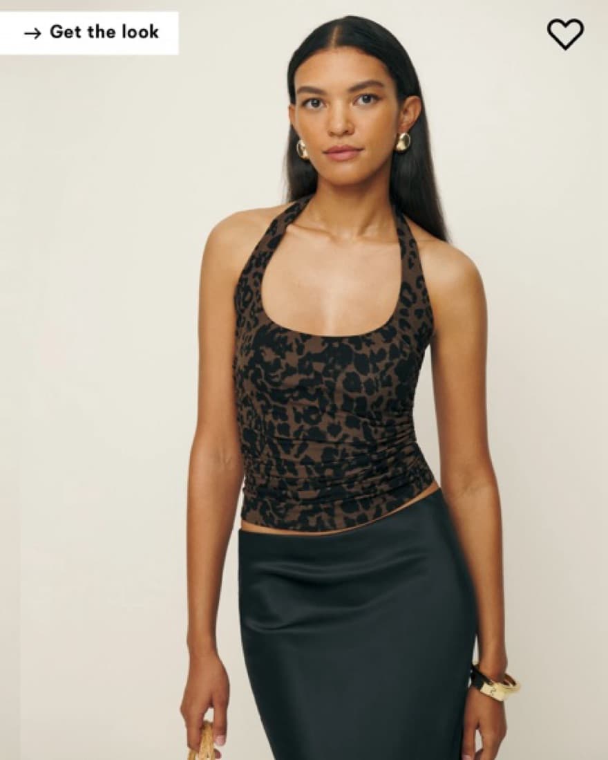 Reformation Cheetah Top - Image 1
