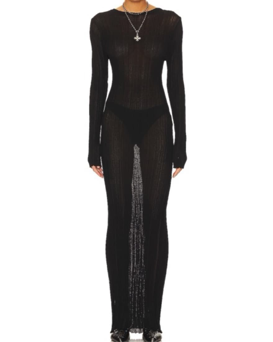 Maxi Dress In Onyx - Image 1