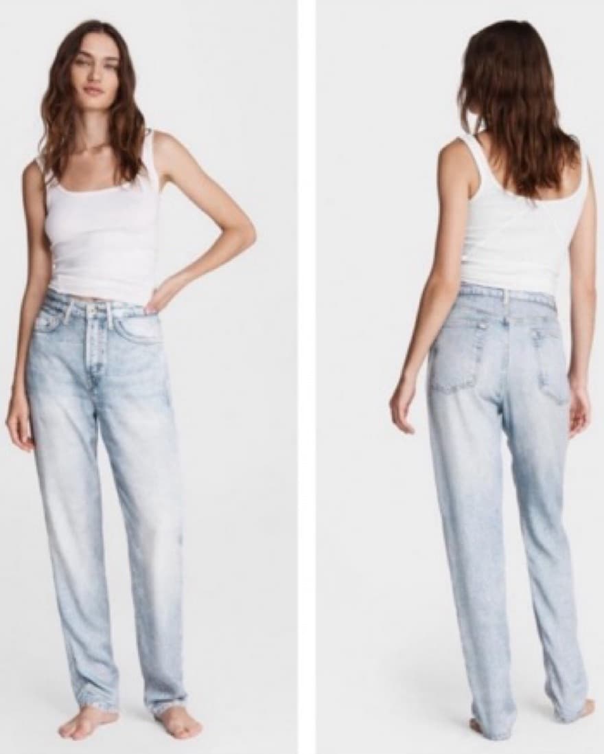 Rag & Bone rosa Liquid Miramar Pant Luna - Image 1