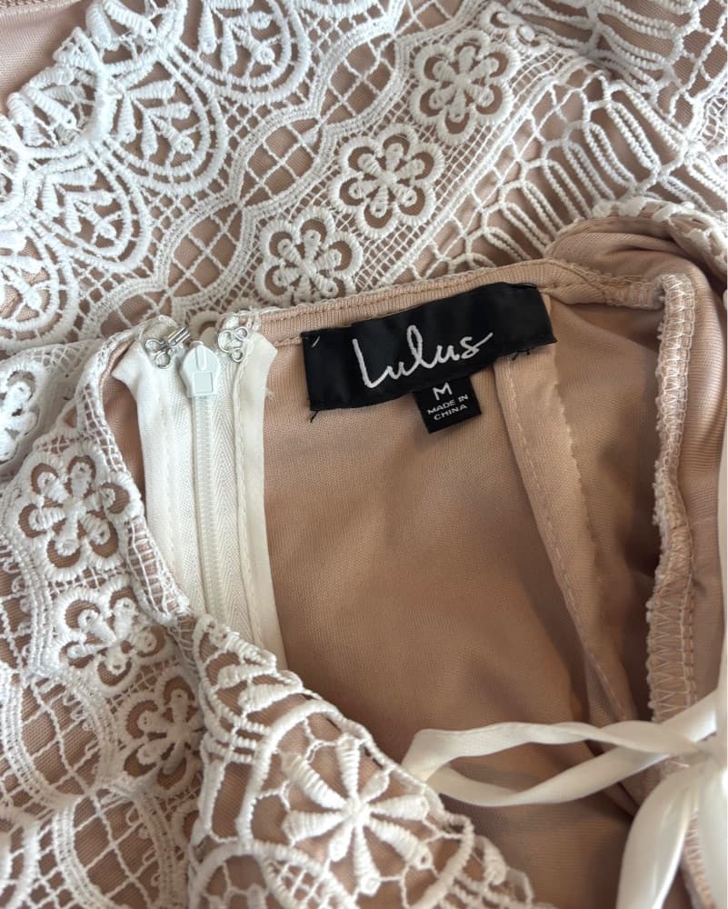 Lulus White Lace Dress - Image 5