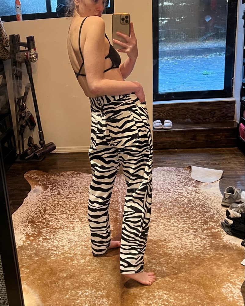 Fierce Zebra Print Jeans  - Image 1
