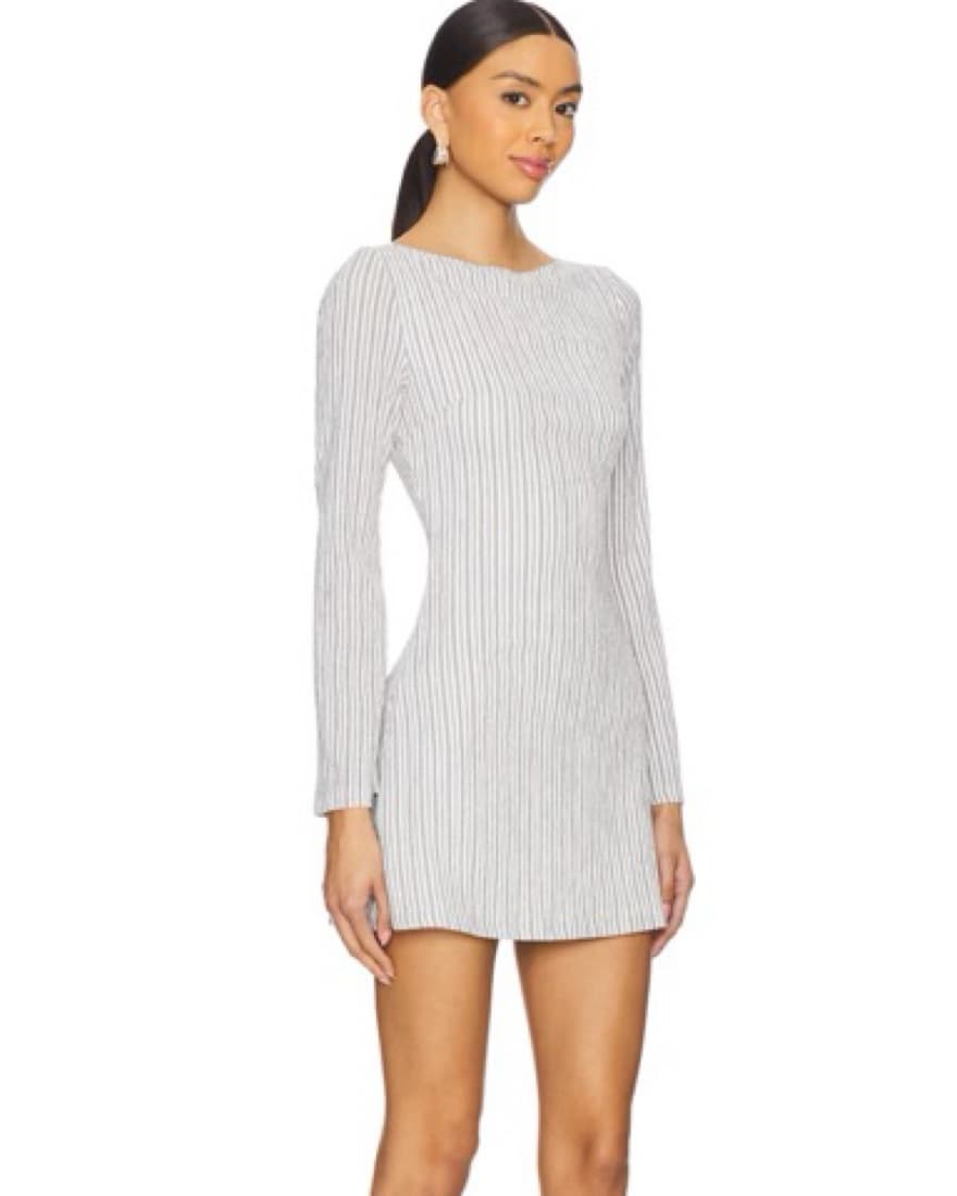 Revolve Striped Boatneck Mini Dress - Image 2