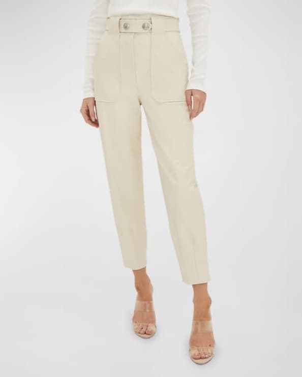Veronica Beard Vegan Leather Pants - Image 3