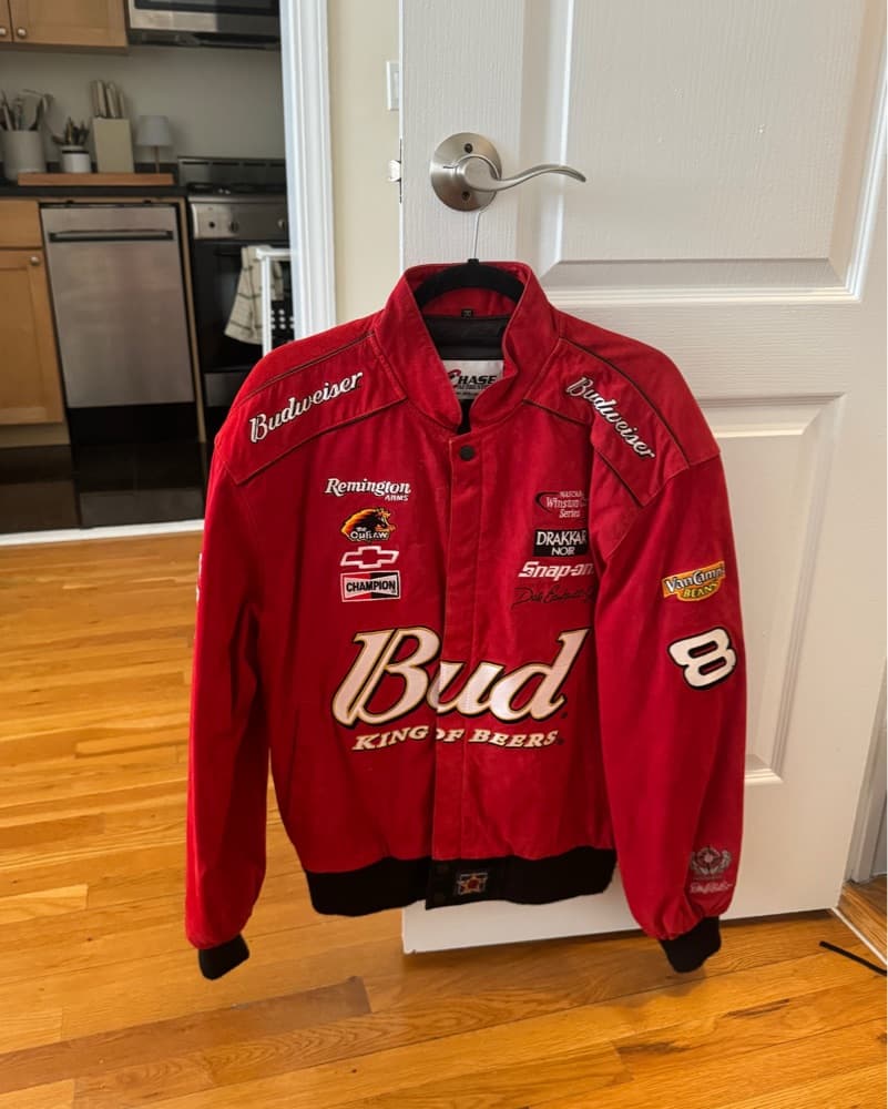Vintage Suede Budweiser Jacket - Image 1