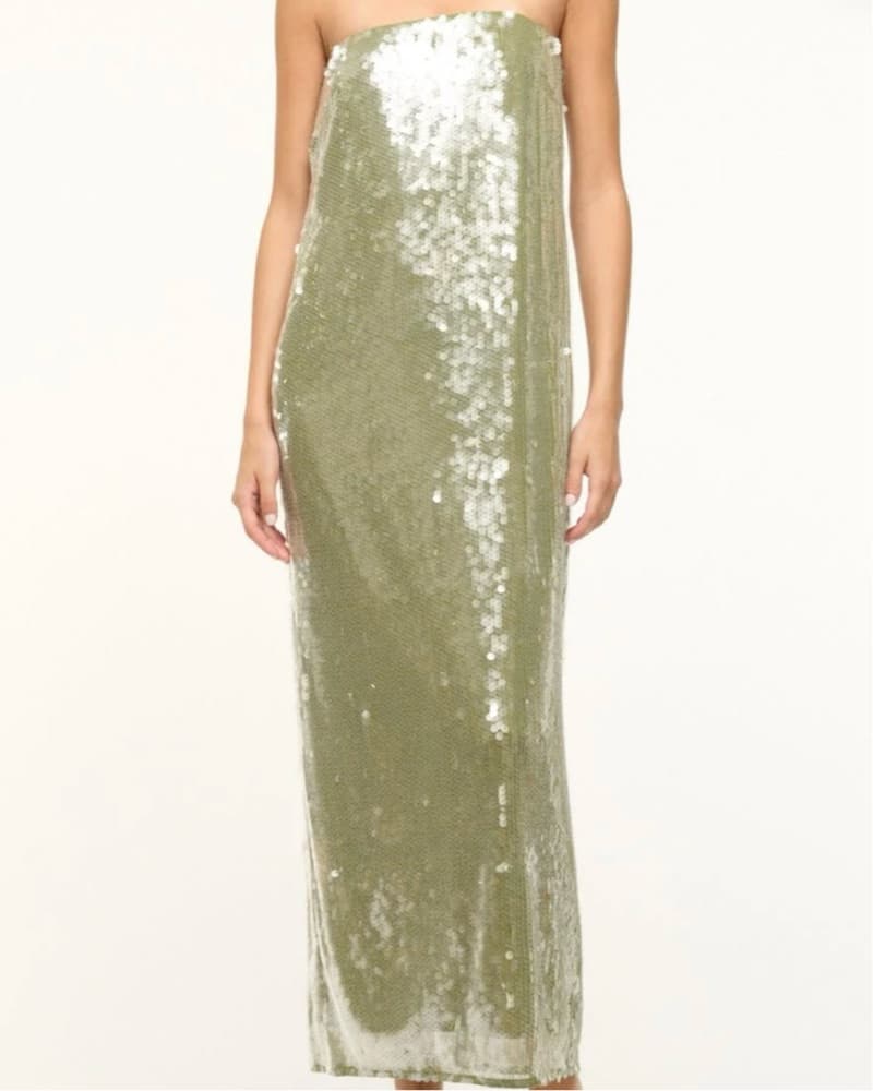Staud Casey Dress Garden Moss - Image 1