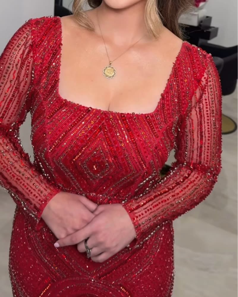 Red Evening Gown - Image 3