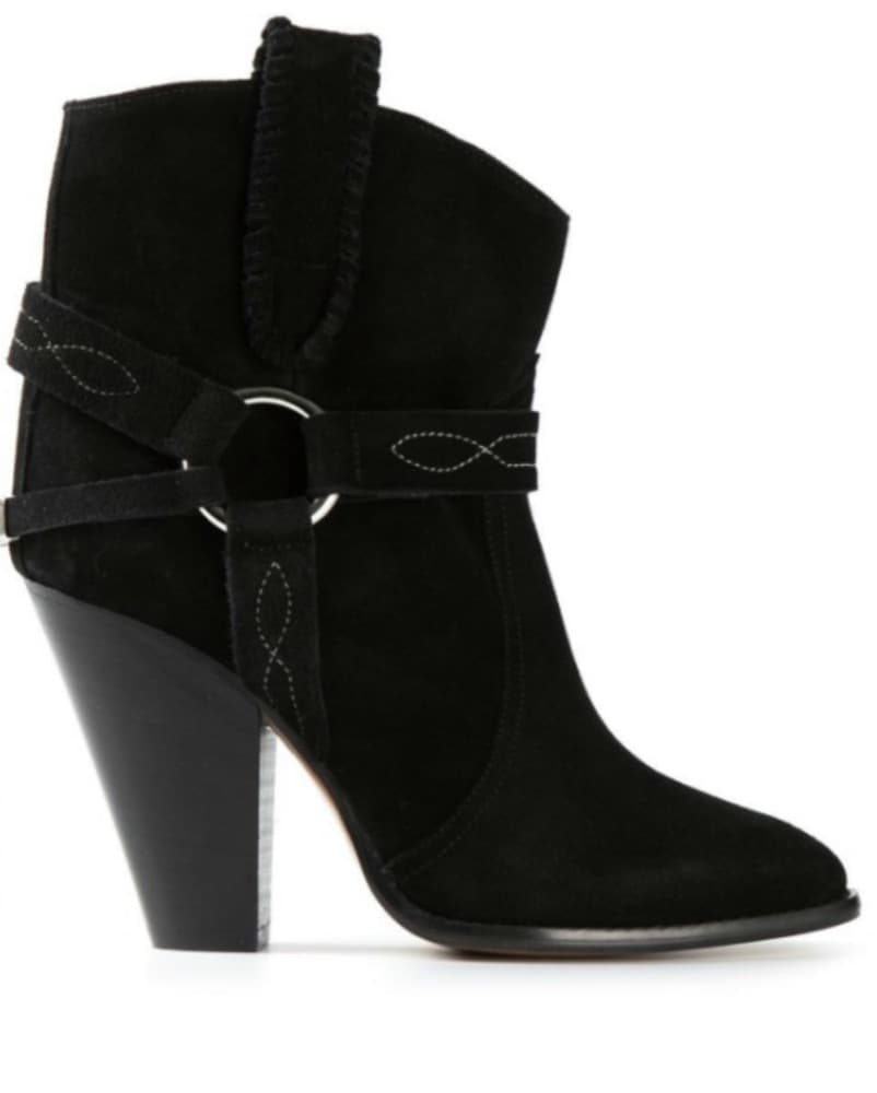 Black Isabel Marant Heeled Boots - Image 1
