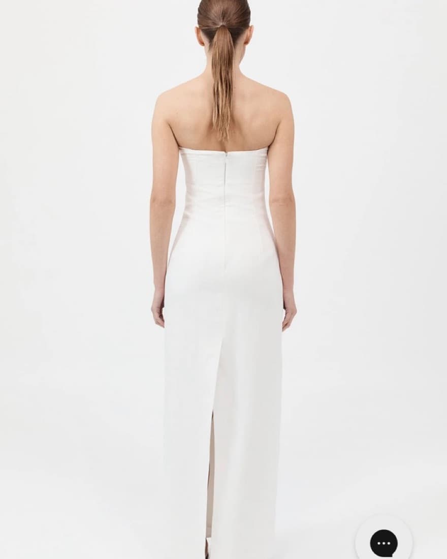 St Agni White Strapless Dress - Image 2