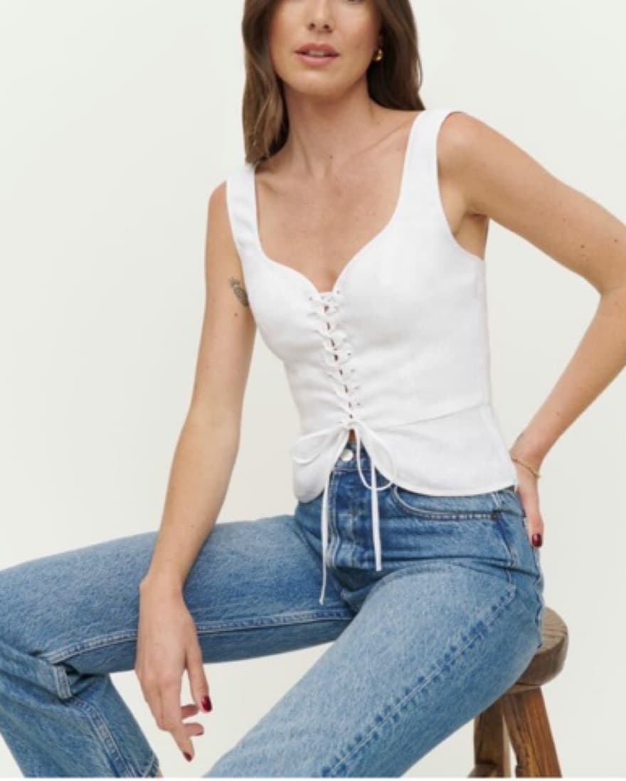 Kaleb Linen Top  - Image 1