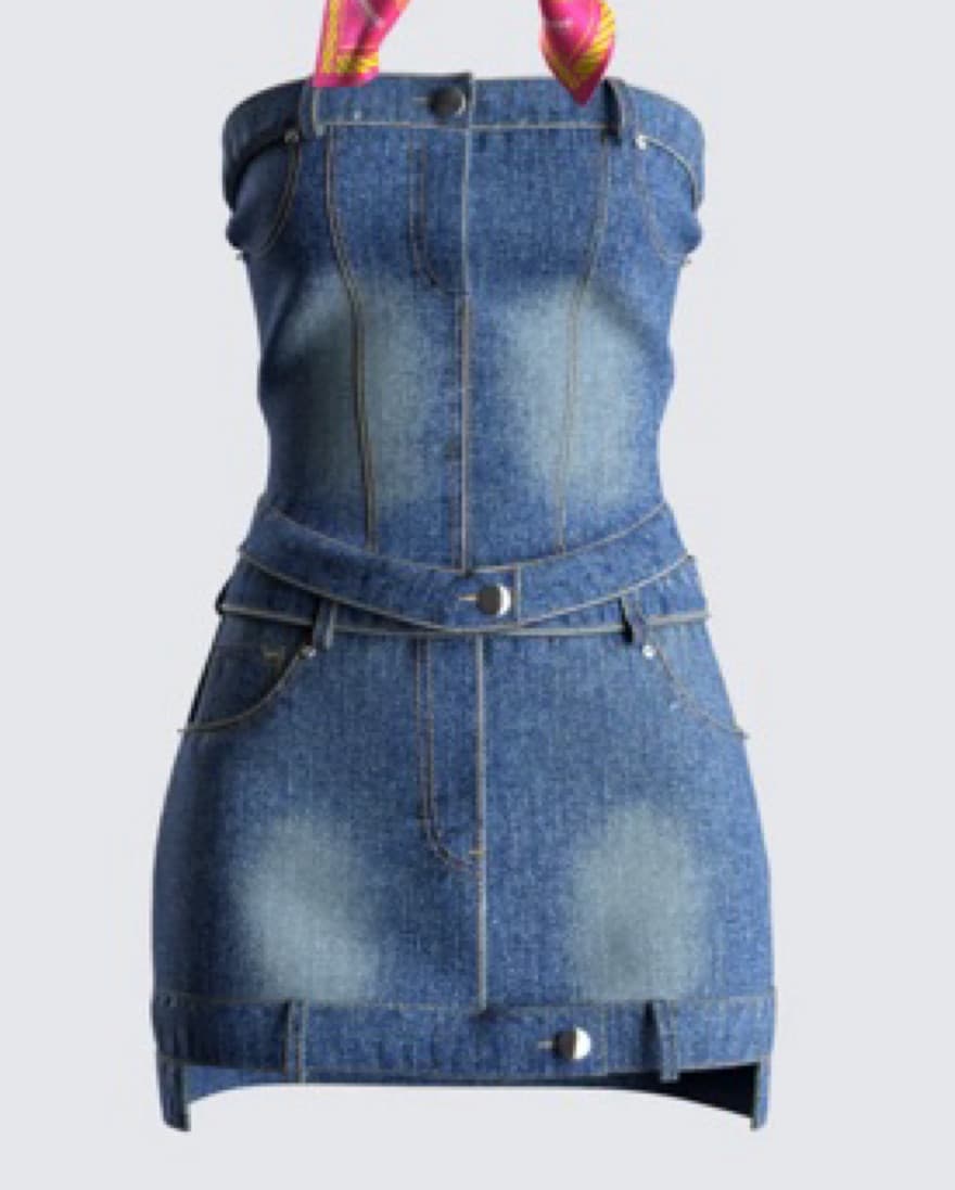 Finesse Denim Two-Piece Set - Image 4