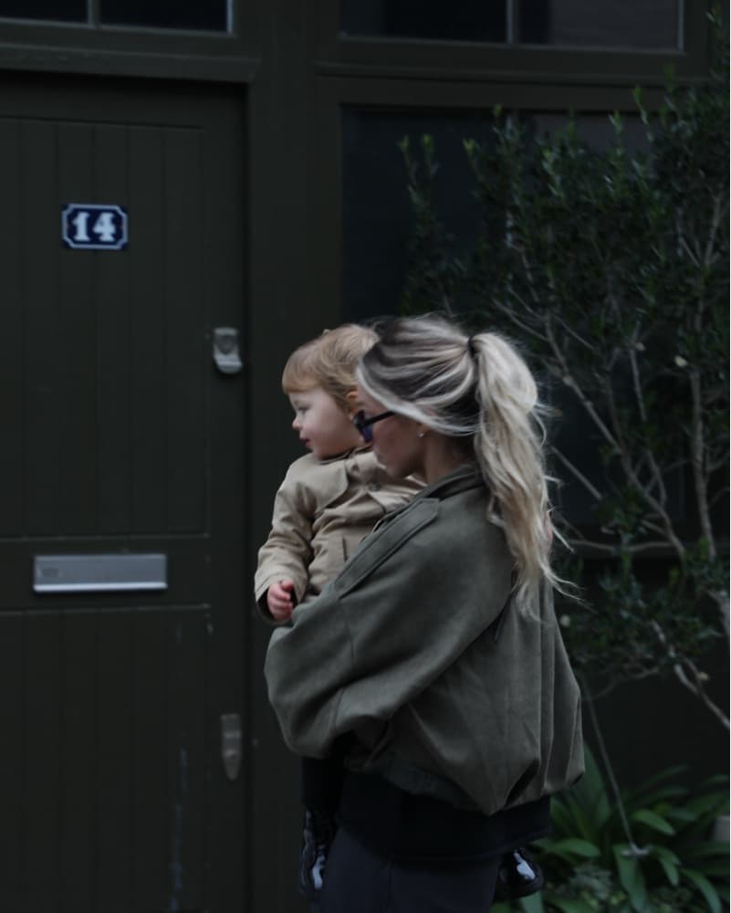 Faux Suede Bomber Jacket - Image 1